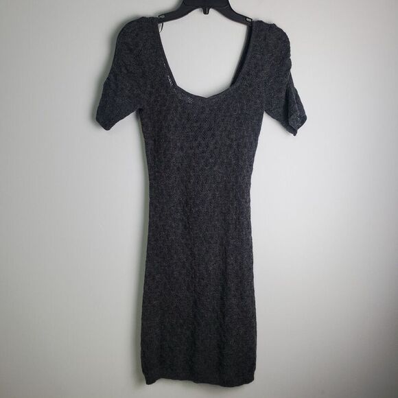 Free People Gray Knitted Mini Dress Size Small - Picture 1 of 9